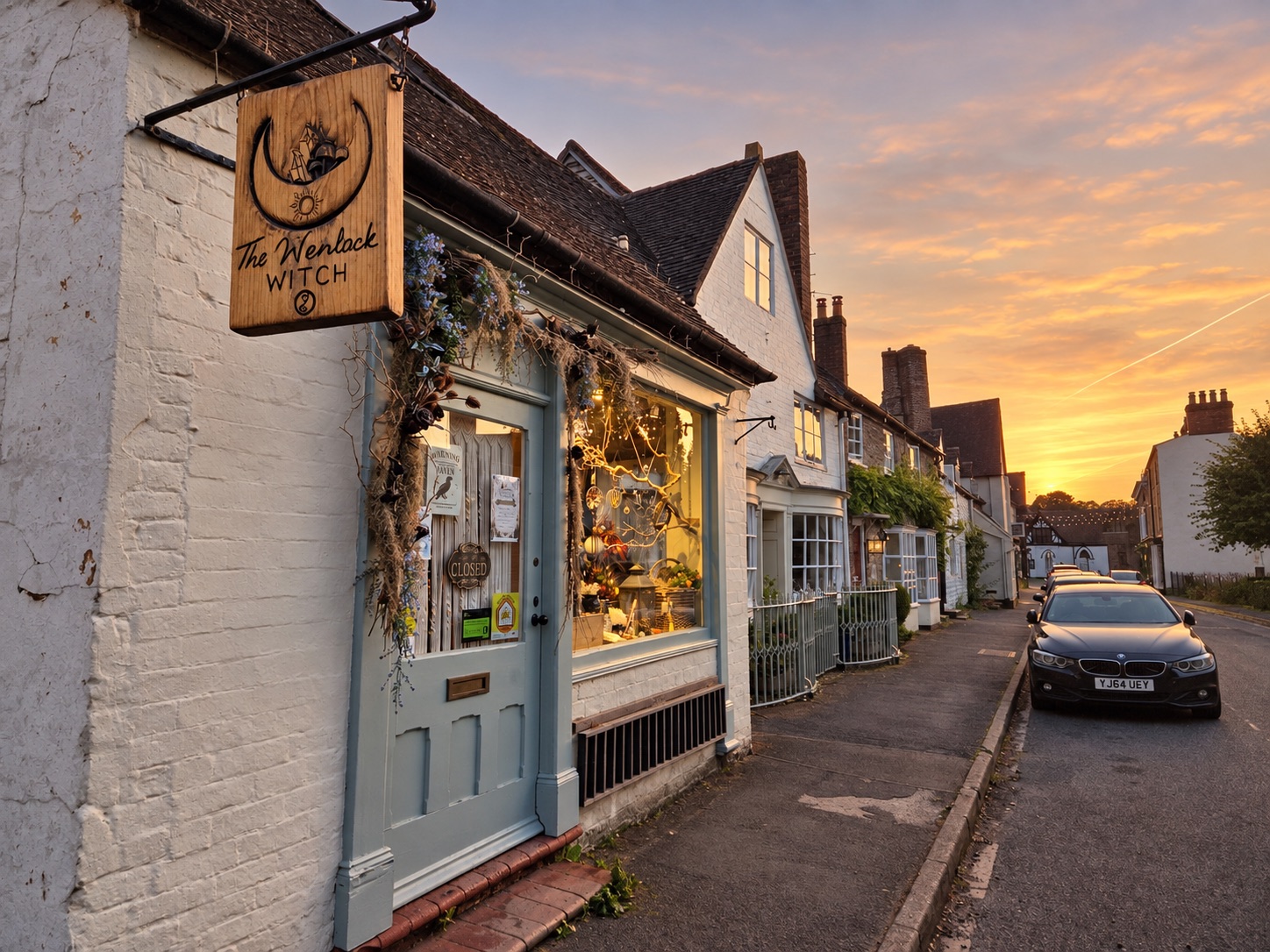 The Wenlock Witch shopfront