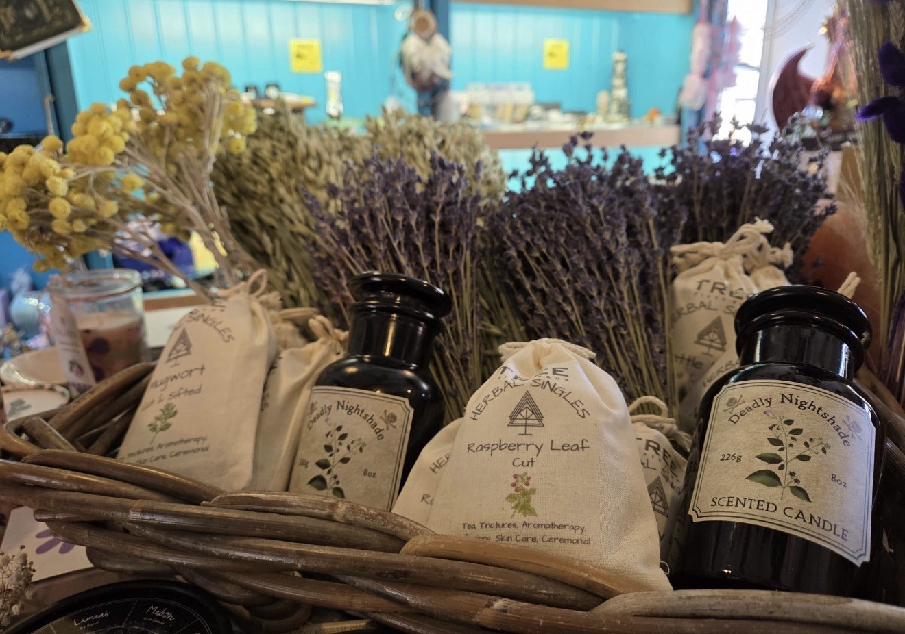 Hand-tied floral botanical smudge bundles
